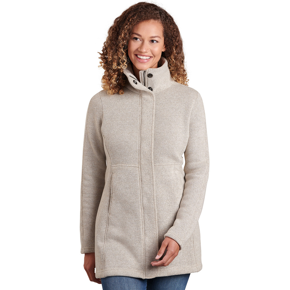 Kuhl, Jackets & Coats, Large Kuhl Womens Alaska Long Sweater Jacket Coat  Layer Full Zip Shearling