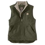 Carhartt Women's Washed Duck Sherpa Lined Mock Vest - Discontinued Pricing