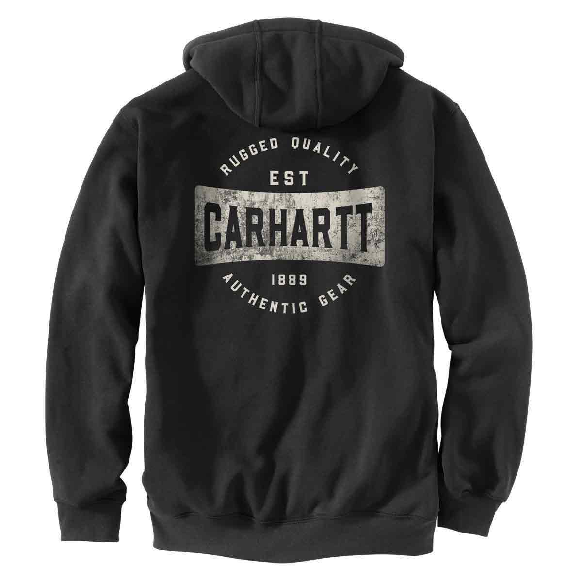 Carhartt Men's Loose Fit MW Full Zip Hooded Graphic Sweatshirt