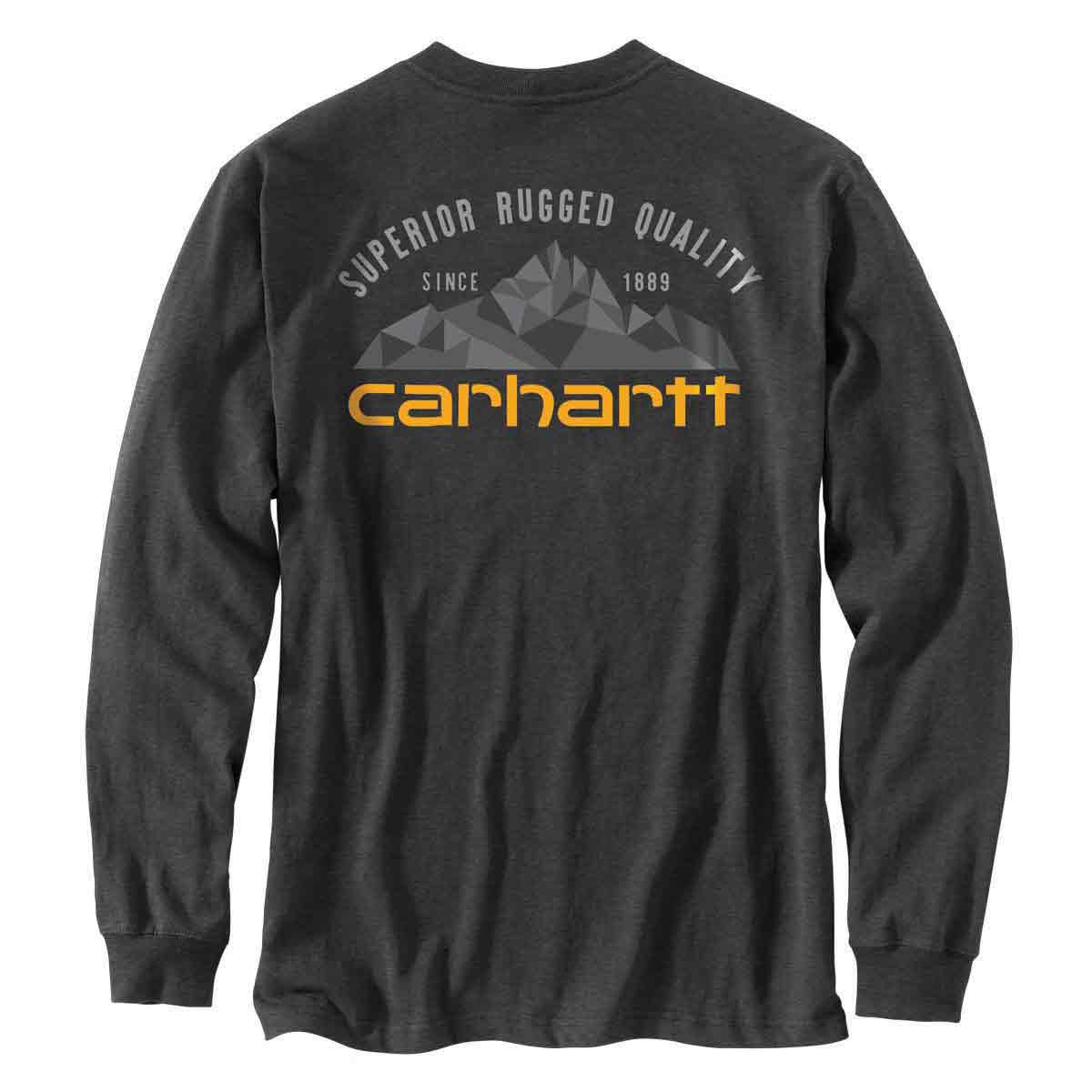 Carhartt Men's Relaxed Fit HW LS Mountain Graphic T-Shirt