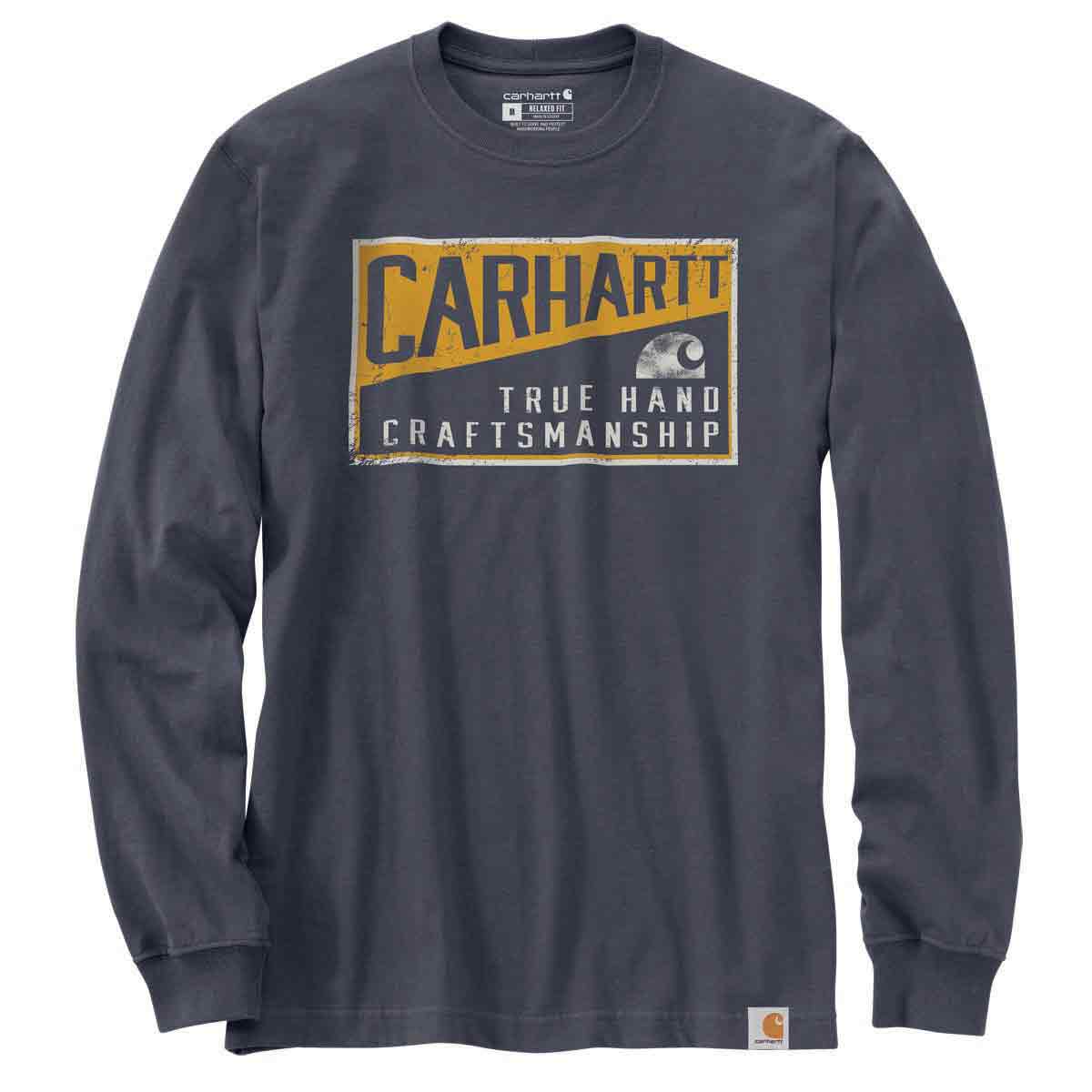 Carhartt Men's Relaxed Fit HW LS Craftsman Graphic T-Shirt