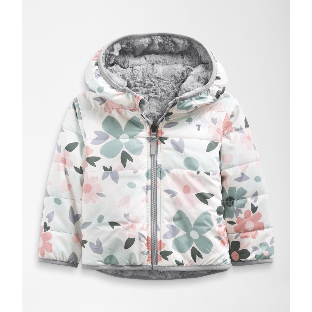 The North Face Infants' Reversible Mossbud Swirl Full Zip Hooded Jacket