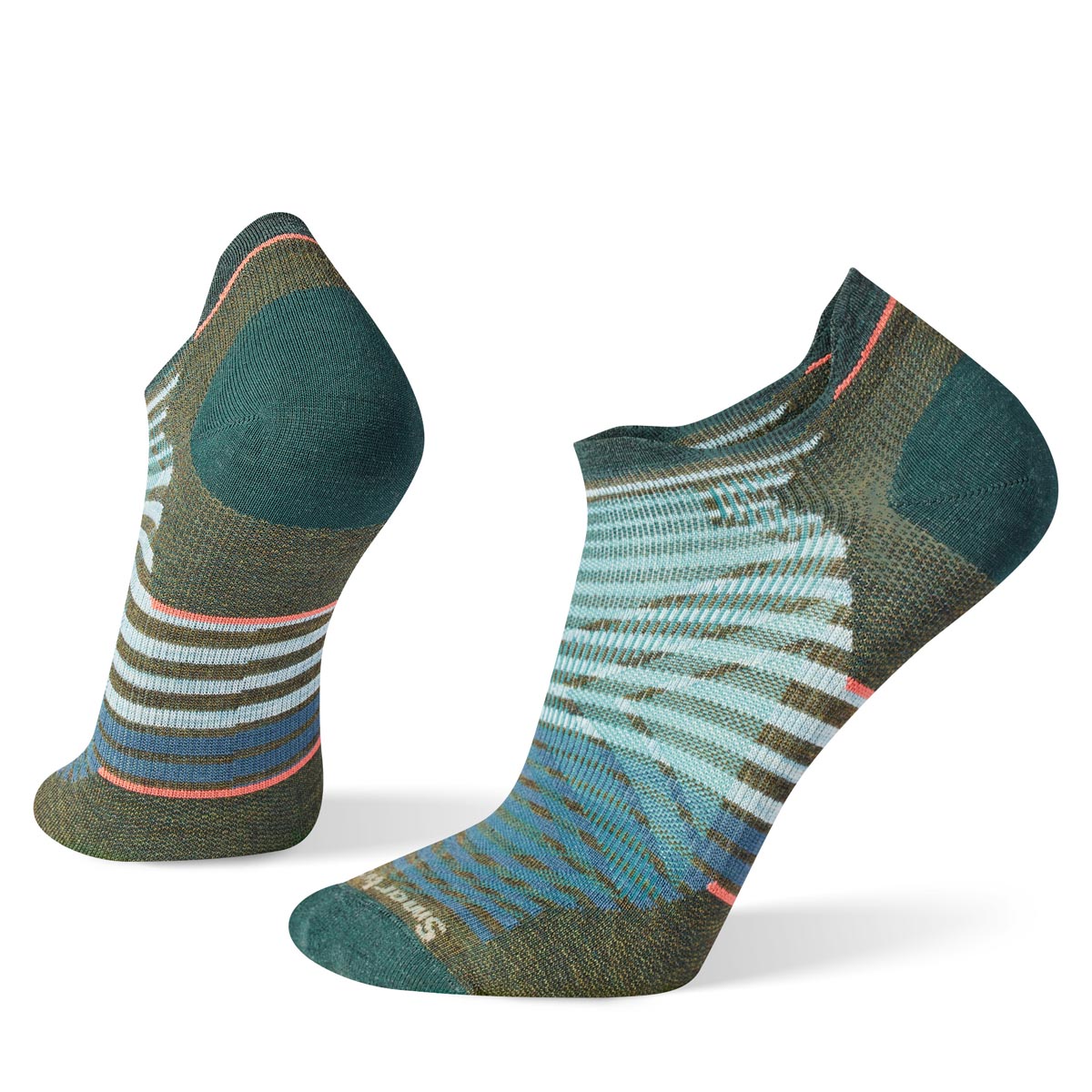 Smartwool Men's Run Zero Cushion Low Ankle Pattern Socks
