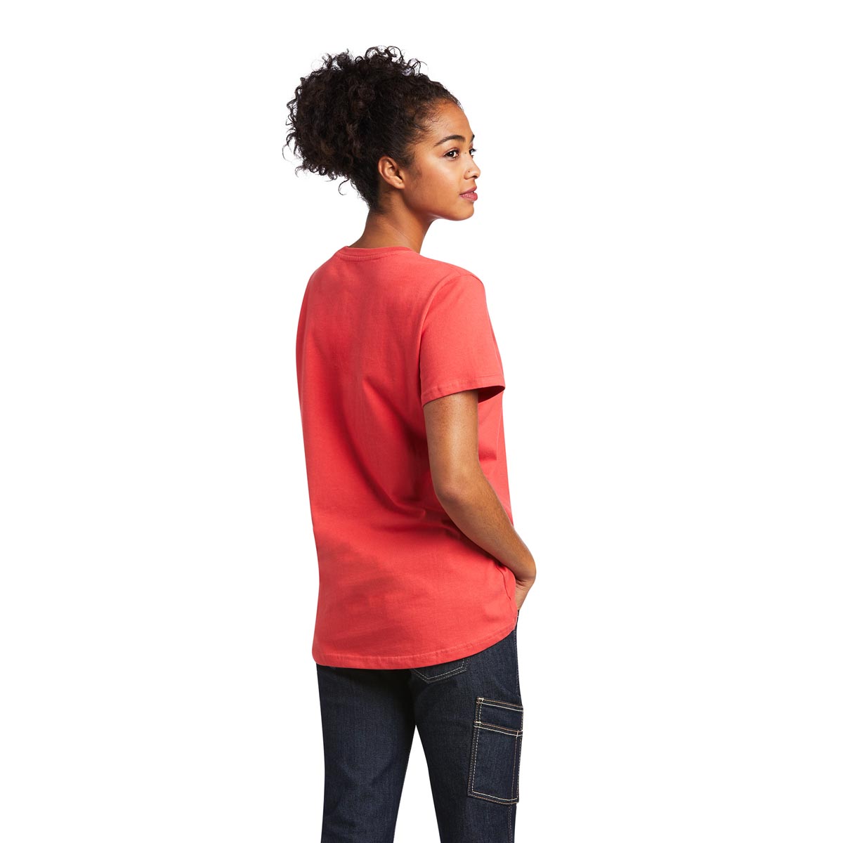 Ariat Women's Rebar Cotton Strong T-Shirt-Cranberry