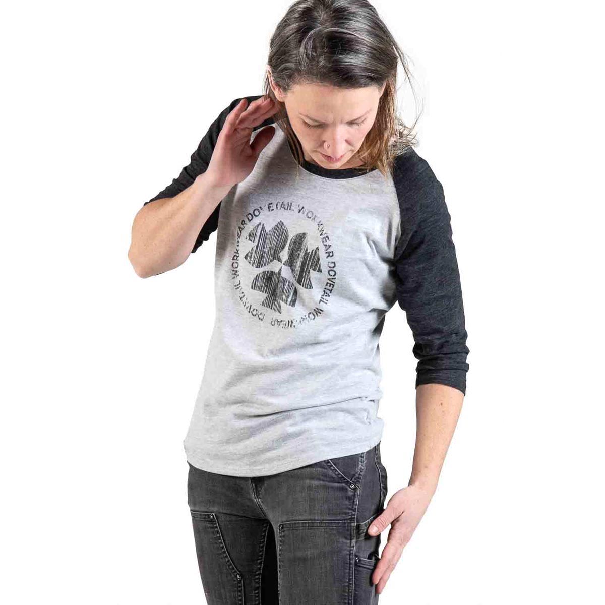 Dovetail Workwear Women's 3/4 Logo Work Shirt