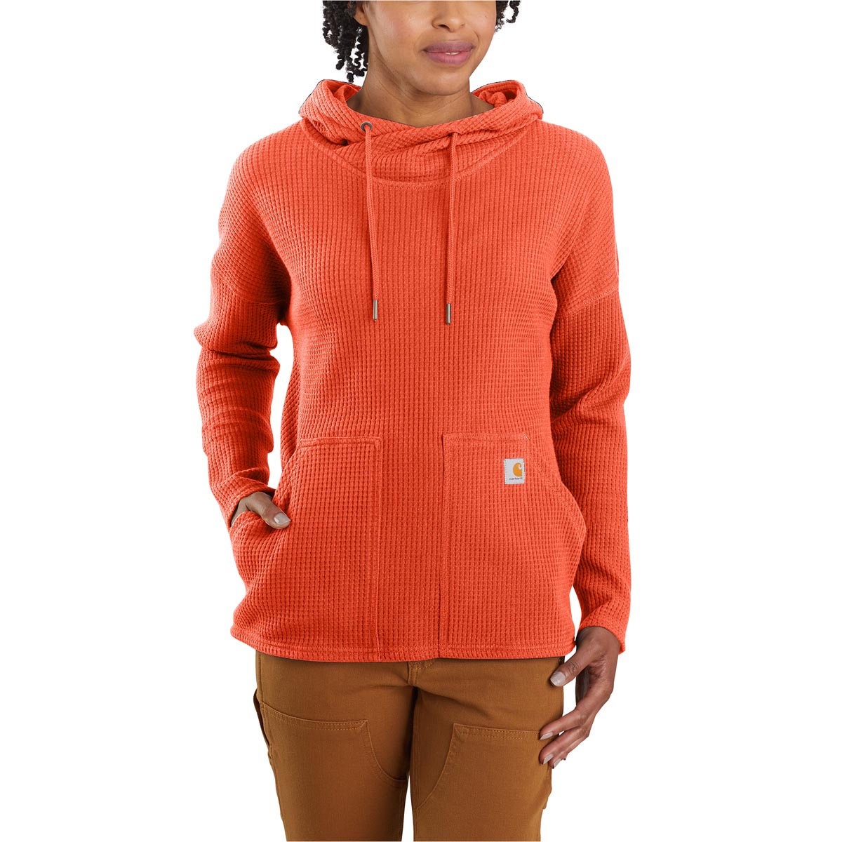 Carhartt Women's Relaxed Fit Heavyweight LS Hooded Thermal Shirt - Discontinued Pricing
