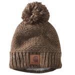 Carhartt Rib Knit Sherpa-Lined Pom-Pom Beanie - Discontinued Pricing