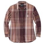 Carhartt Women's Loose Fit Heavyweight Twill LS Plaid Shirt - Discontinued Pricing