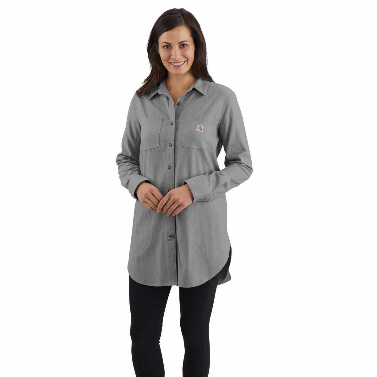 Carhartt Women's Rugged Flex Relaxed Fit Midweight Flannel LS Tunic