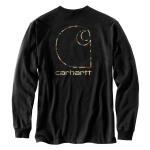 Carhartt Men's Relaxed Fit Heavyweight LS Pocket Camo C Graphic T-Shirt - Discontinued Pricing