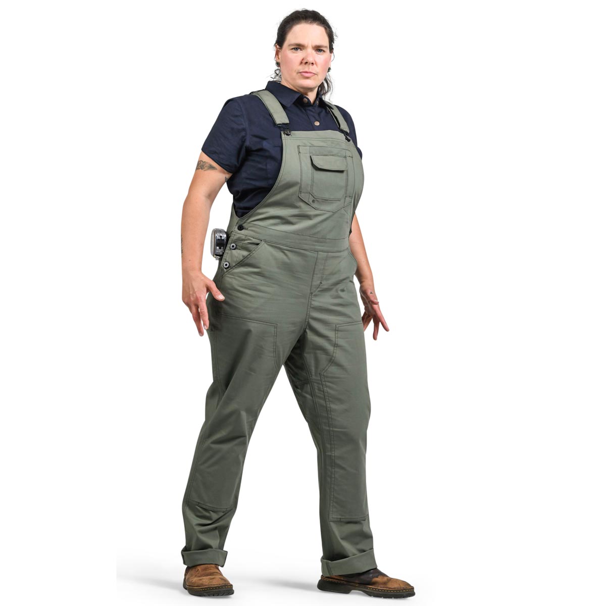 Dovetail Workwear Women's Freshley Overall - Lichen Green Ripstop