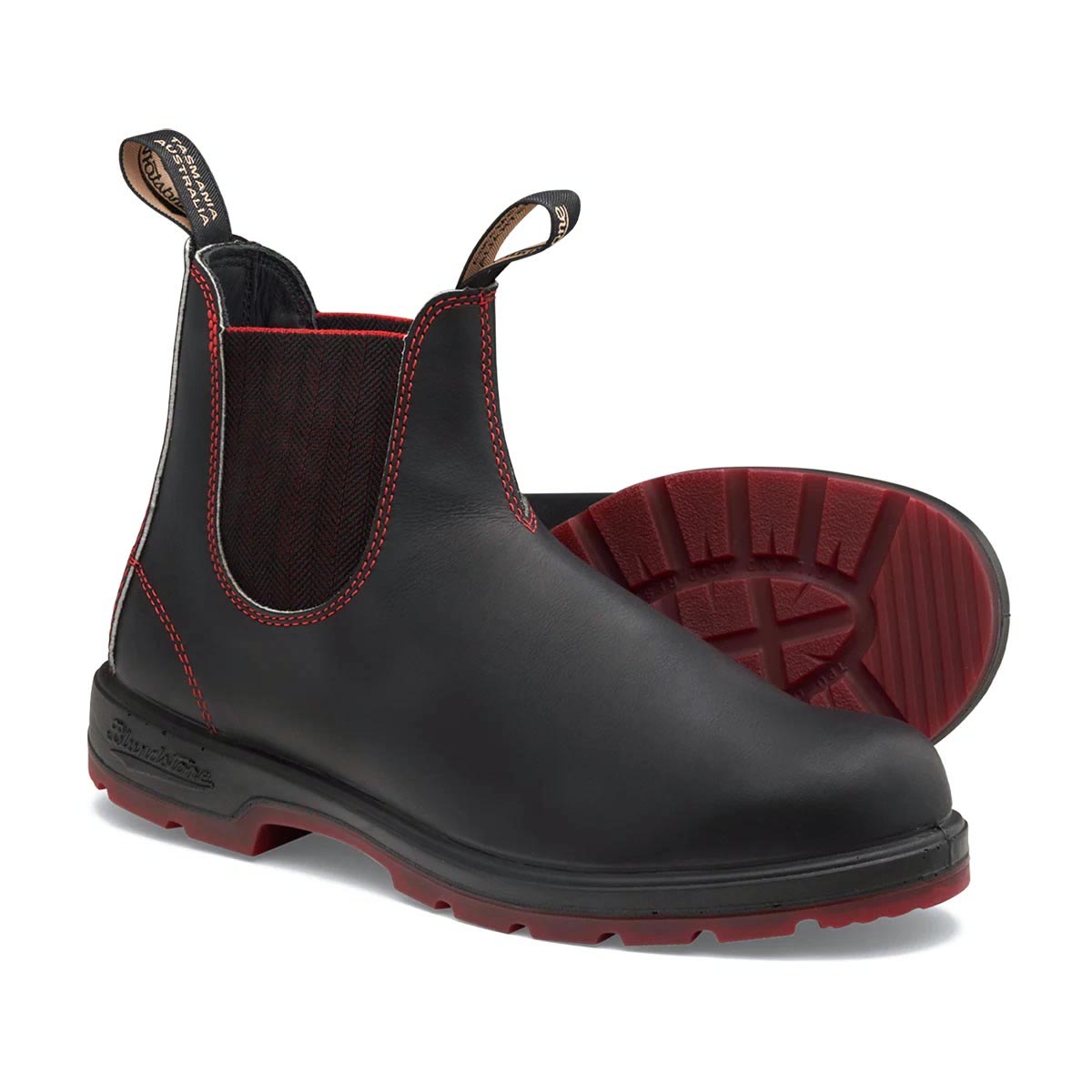 Blundstone Classic Chelsea Boots - Black/Red