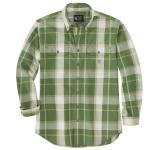 Carhartt Men's Flame Resistant Force Rugged Flex Loose Fit Midweight Twill Plaid Shirt