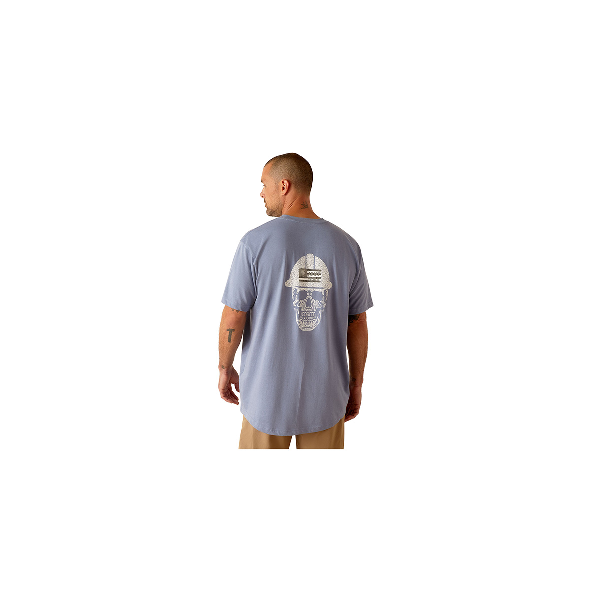 Ariat Men's Rebar Cotton Strong Roughneck Short Sleeve T-Shirt-Infinity Heather