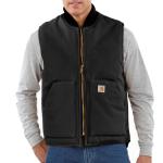 Carhartt Men's Relaxed Fit Firm Duck Insulated Rib Collar Vest