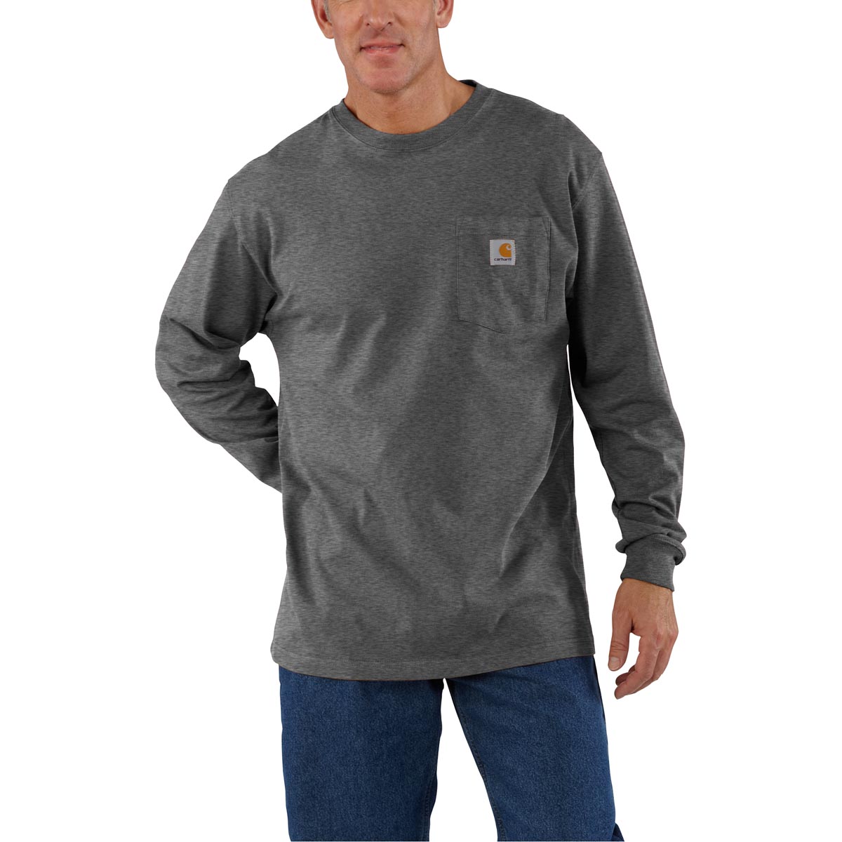 Carhartt Mens Workwear Pocket Long Sleeve T Shirt