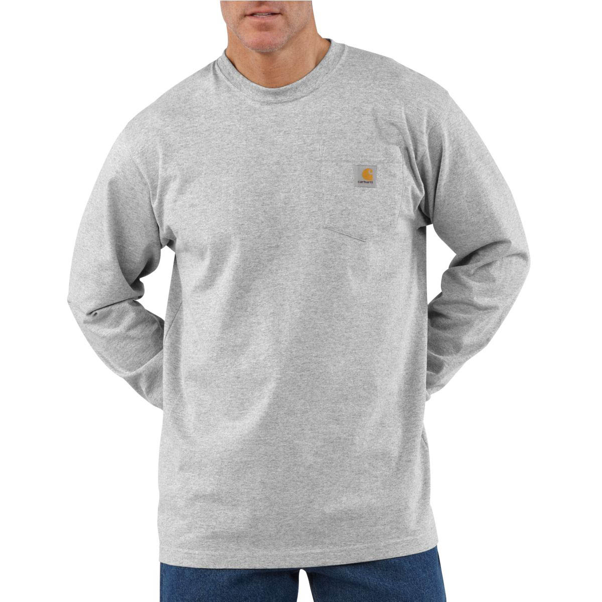 Choose SZ/Color Carhartt Men's Tall Pocket Long-Sleeve Workwear T-Shirt K126 