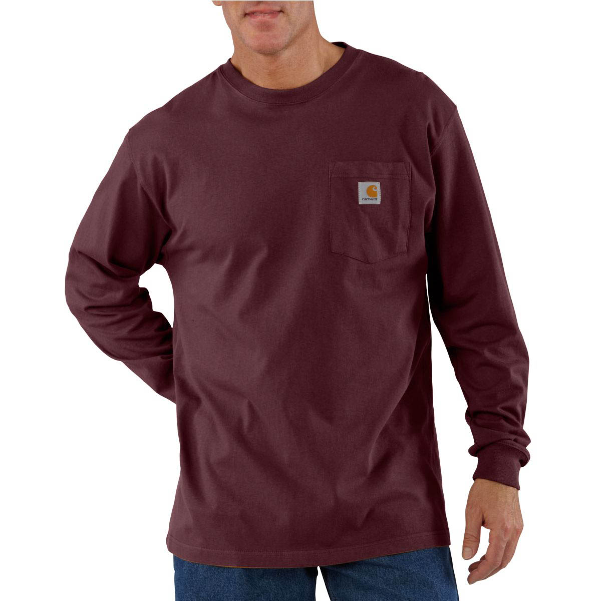 Carhartt Men's Loose Fit Heavyweight Long Sleeve Pocket T-Shirt