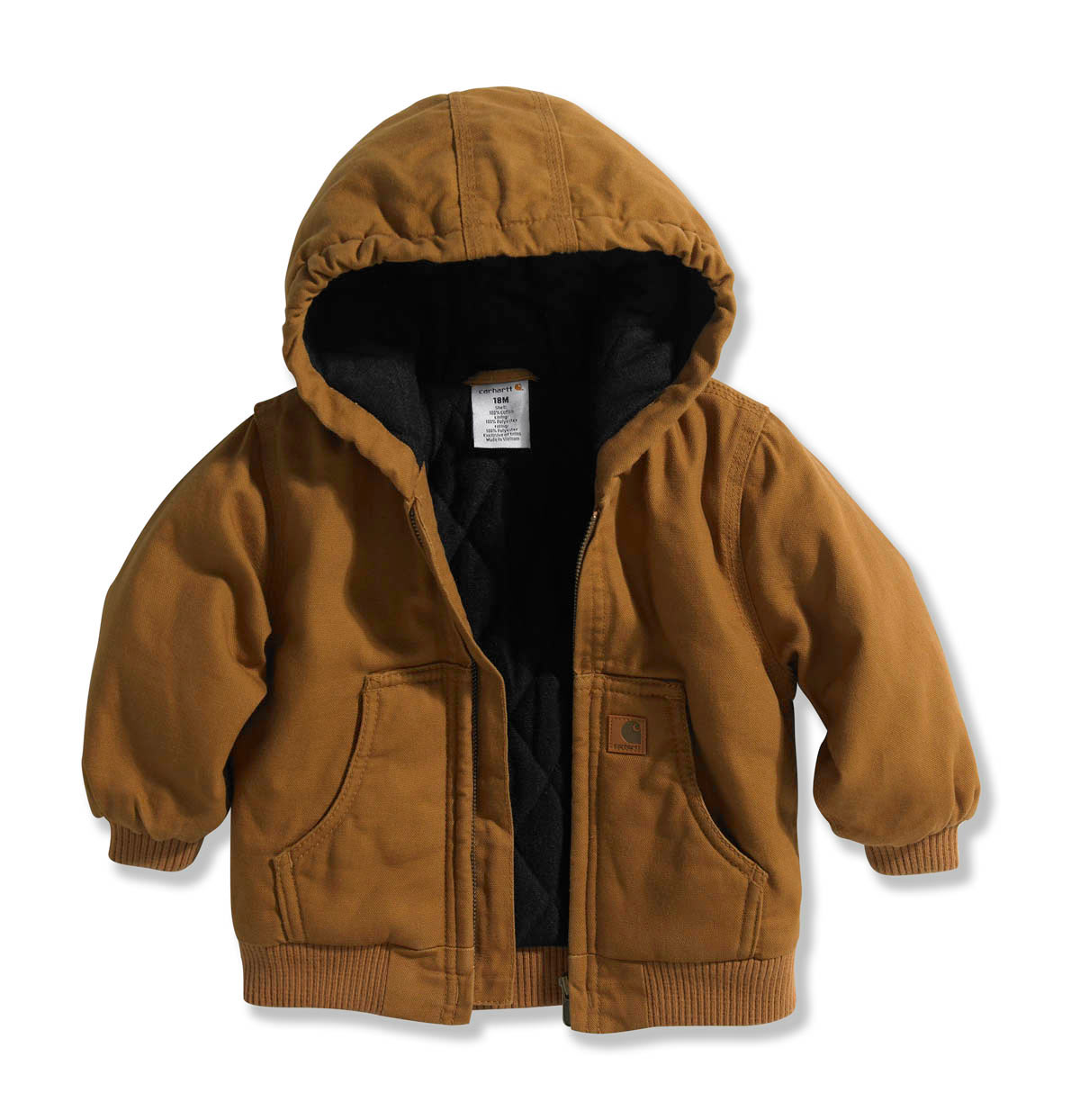 Carhartt Infant and Toddler Boys' Active Jacket Quilted Flannel Lined