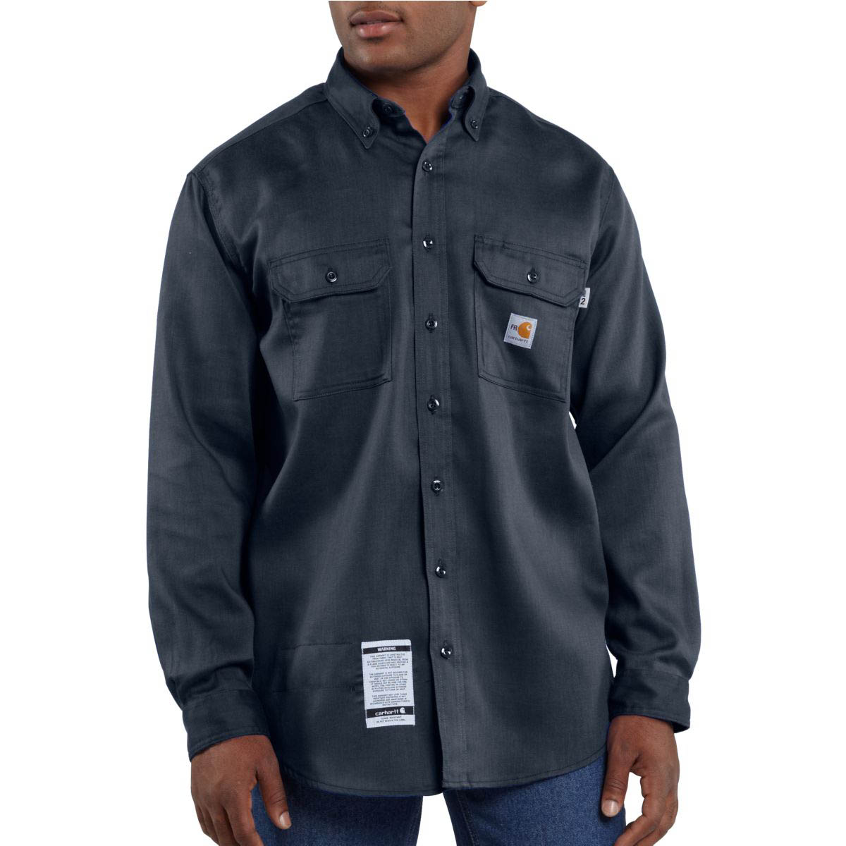 Carhartt Mens Flame Resistant Work Dry Lightweight Twill Shirt
