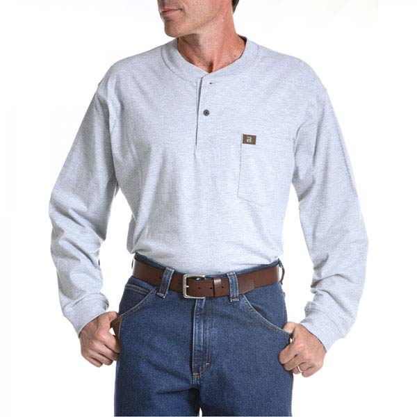 Wrangler Men's Riggs Workwear Long Sleeve Henley