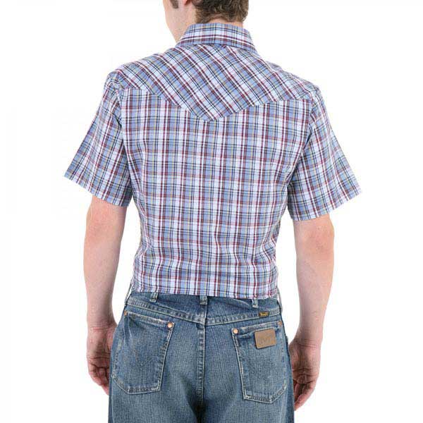 Wrangler Men's Short Sleeve Lightweight Sheeting Shirt