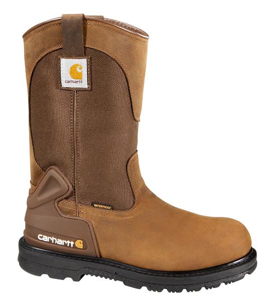 Carhartt Mens 11 Inch Bison Waterproof Work Boot Non Safety Toe