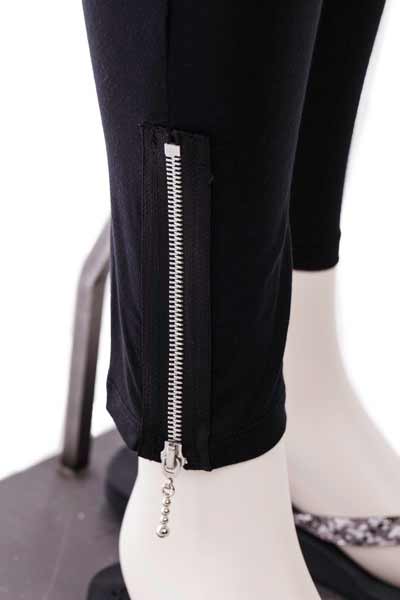 Comfy USA Womens Long Zipper Legging