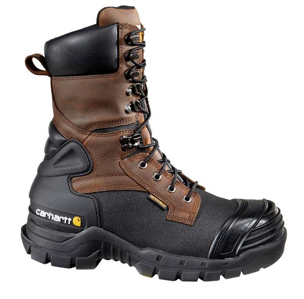 Carhartt Men's 10 Inch Insulated Brown Pac Boot Composite Toe