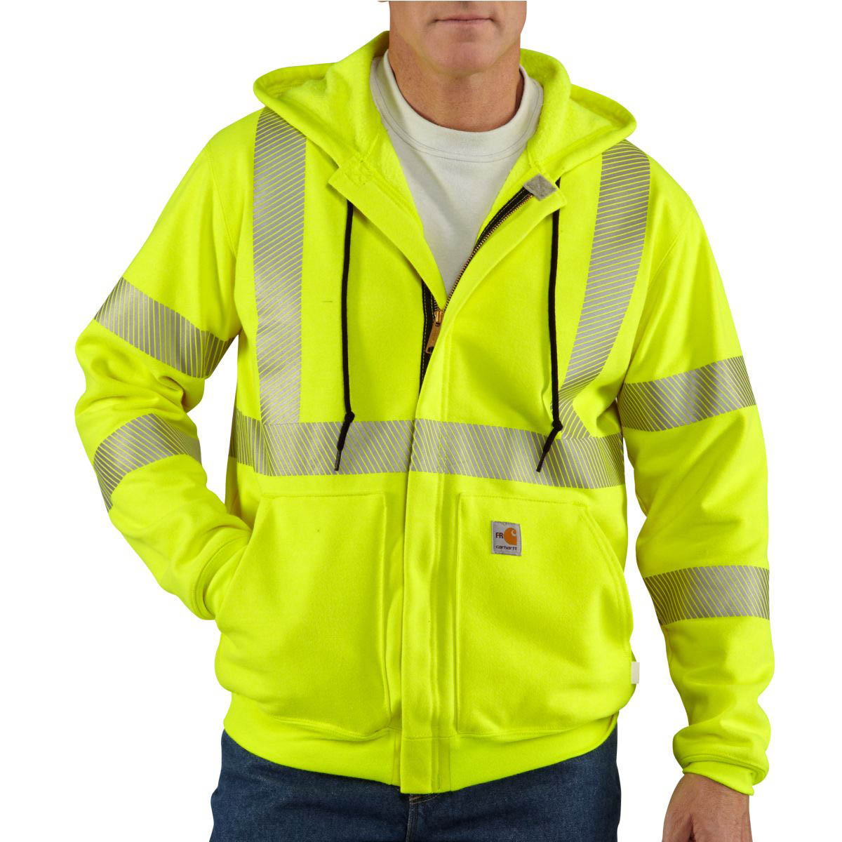Carhartt Mens Flame Resistant Heavyweight High Visibility Sweatshirt