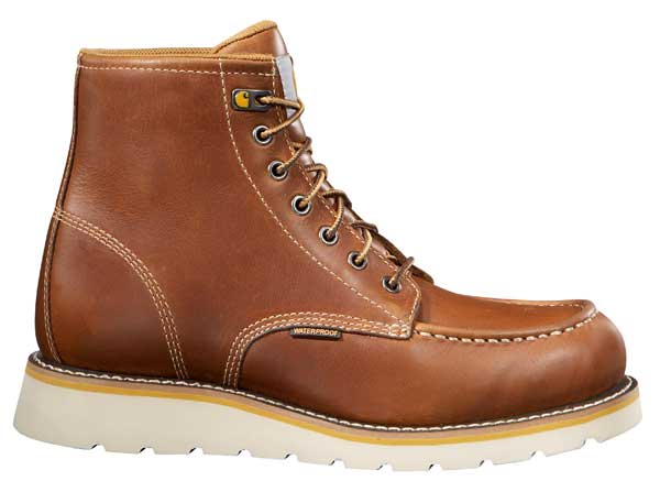 Carhartt Men's 6 Inch Tan Wedge Boot Steel Toe