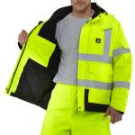 Carhartt Men's High-Visibility Class 3 Waterproof Sherwood Jacket - Quilt Lined