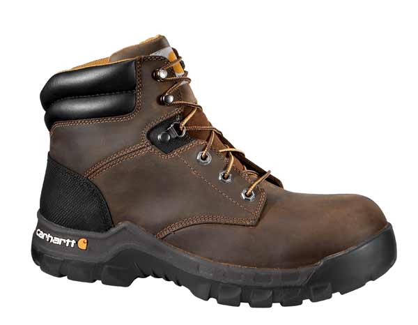 Carhartt Mens 6 Inch Brown Rugged Flex Work Boot Non Safety Toe