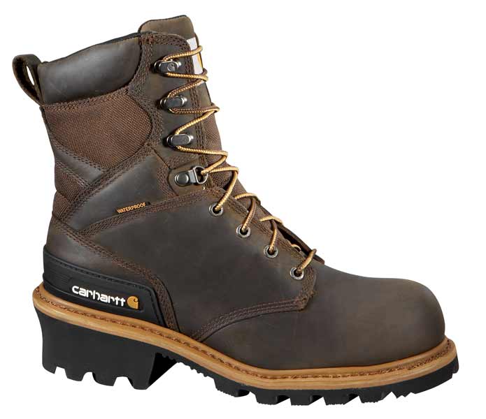 Carhartt Mens 8 Inch Waterproof Logger Non Safety Toe