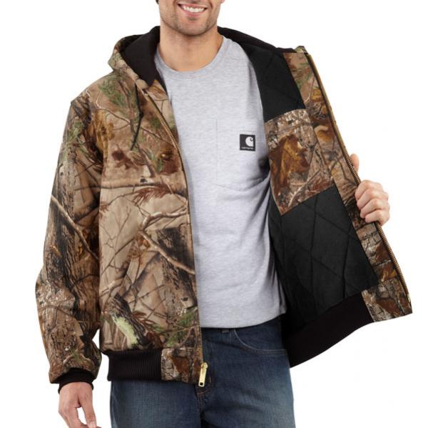Carhartt Mens Quilted Flannel Lined WorkCamo Active Jac Discontinued Pricing