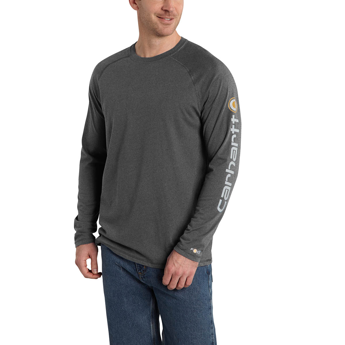 Carhartt Mens Force Cotton Delmont Sleeve Graphic T Shirt