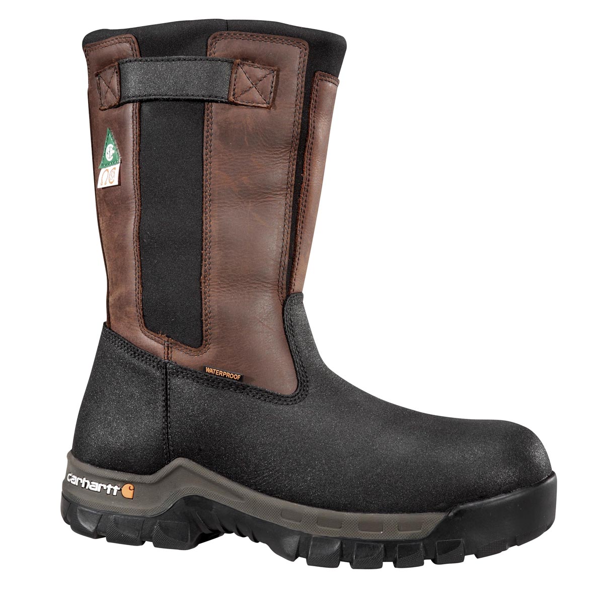 Carhartt Mens 10 Inch Rugged Flex Waterproof Insulated CSA Pull On Composite Toe