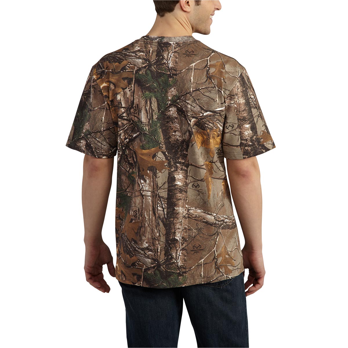Carhartt Mens Workwear Graphic Signature Camo Short Sleeve T Shirt