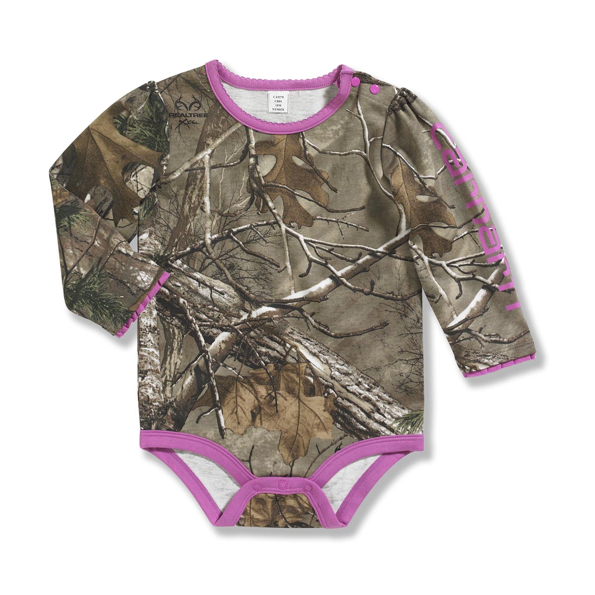Carhartt Infant Girls Camo Long Sleeve Bodyshirt