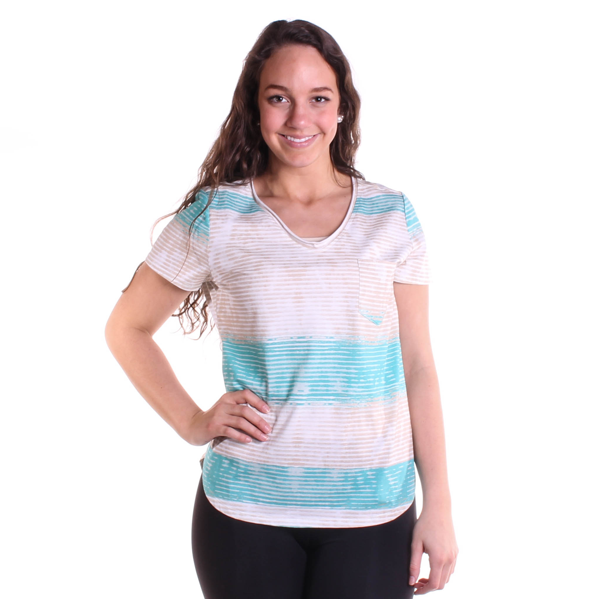 Tribal Womens Rolled Neck Top