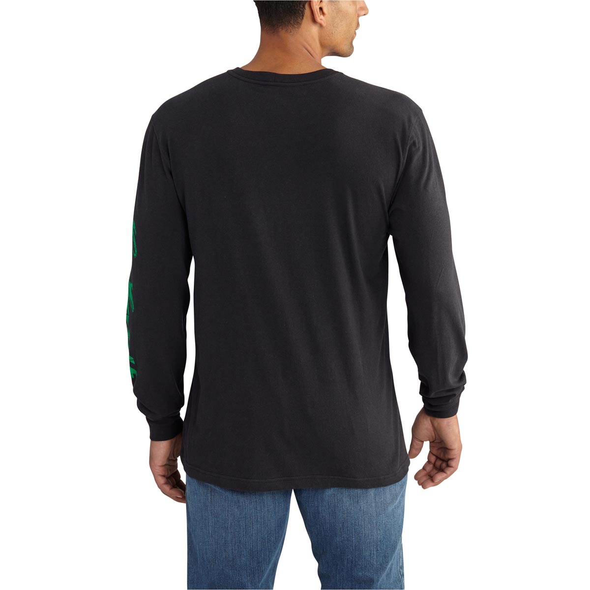 Carhartt Men's Maddock Graphic Carhartt Shamrock Sleeved Logo Long Sleeve T Shirt