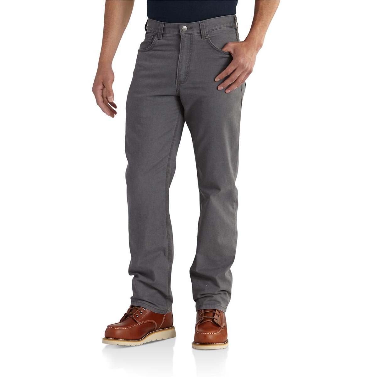 Carhartt Men's Relaxed Fit Gravel Canvas Work Pants (29 X 30) in the Pants  department at