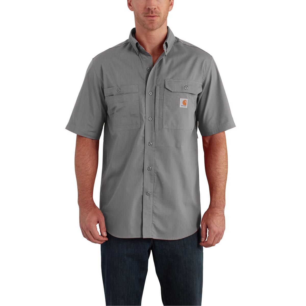 Carhartt Men's Force Ridgefield Solid Short Sleeve Shirt