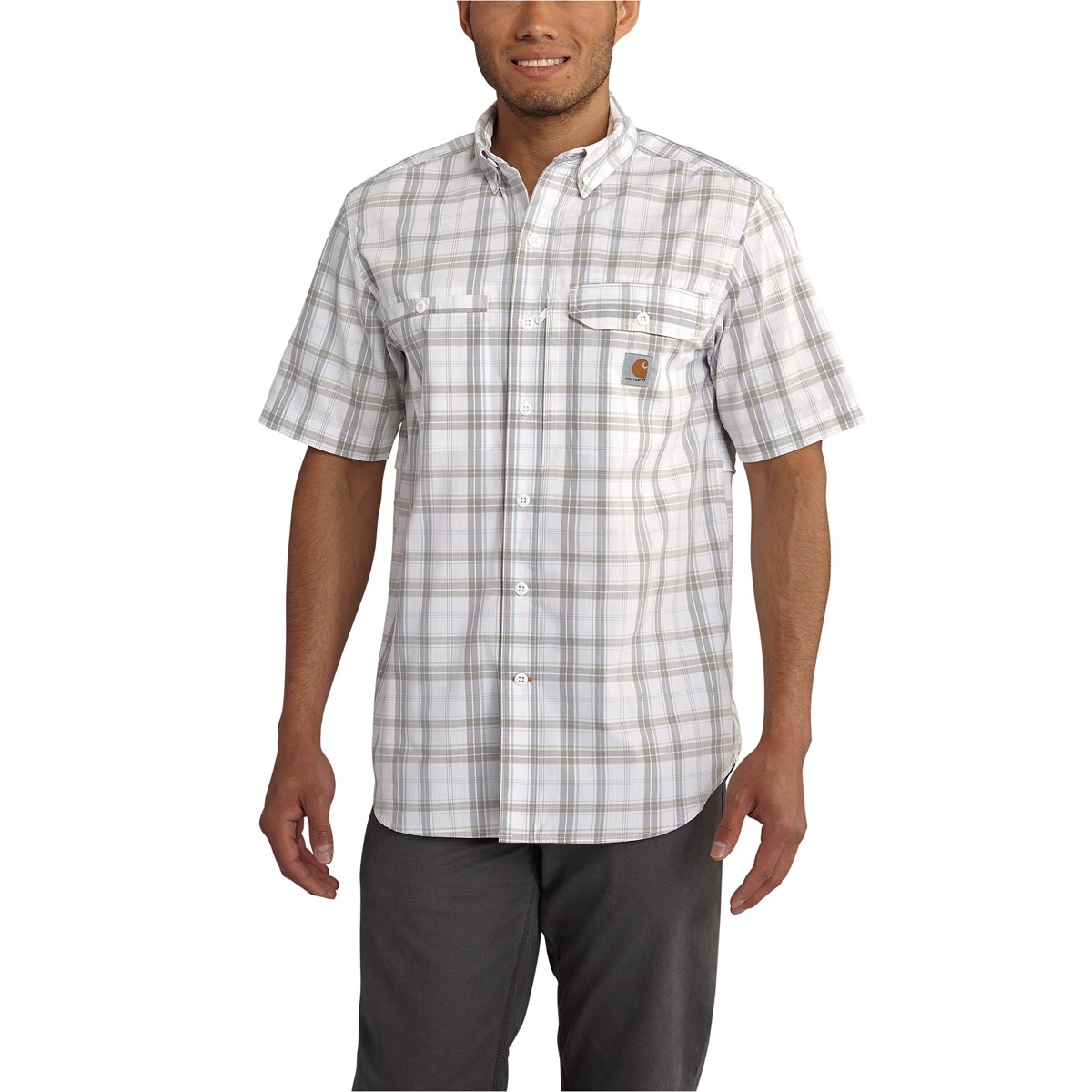 Carhartt Men's Force Ridgefield Plaid Short Sleeve Shirt