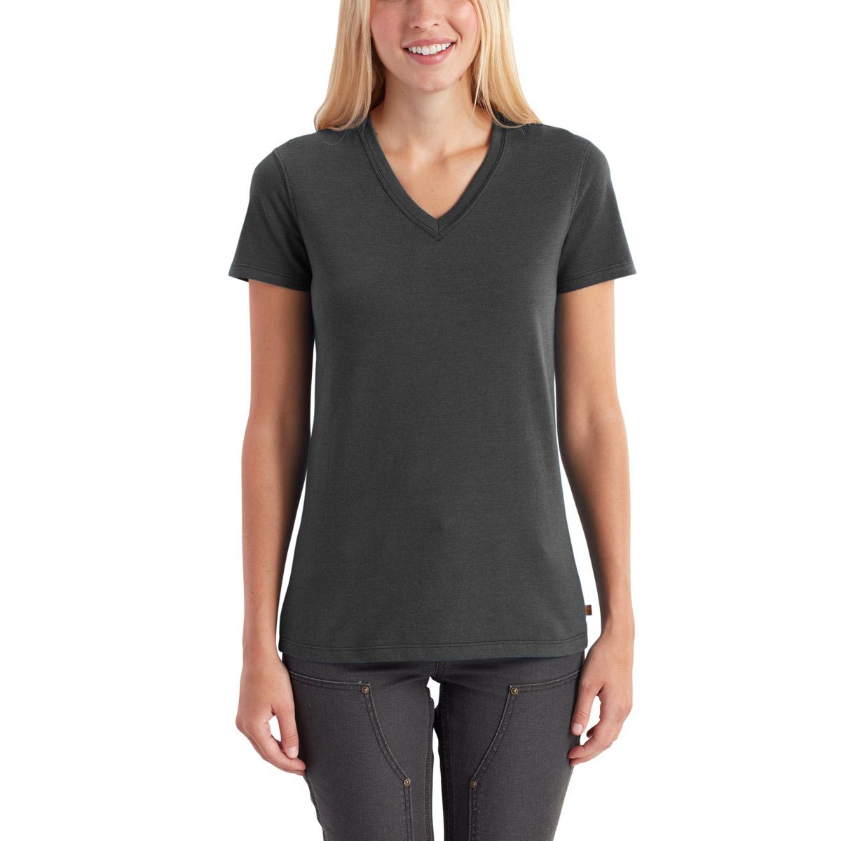 Carhartt Women's Lockhart Short Sleeve V Neck T Shirt