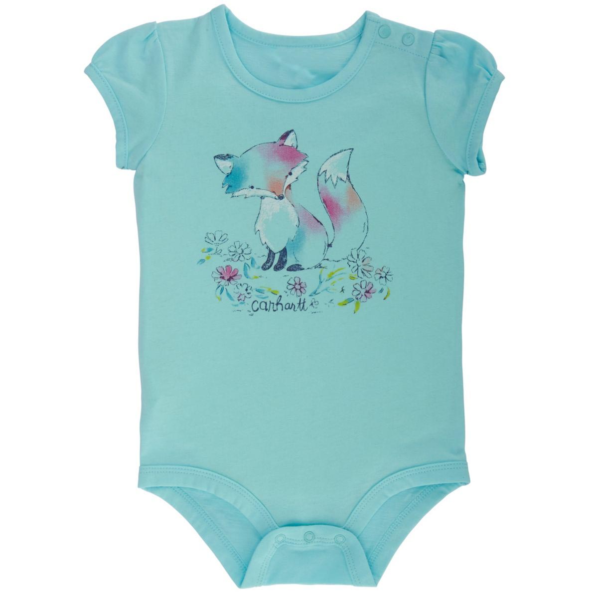 Carhartt Infant Girls' Watercolor Fox Bodyshirt