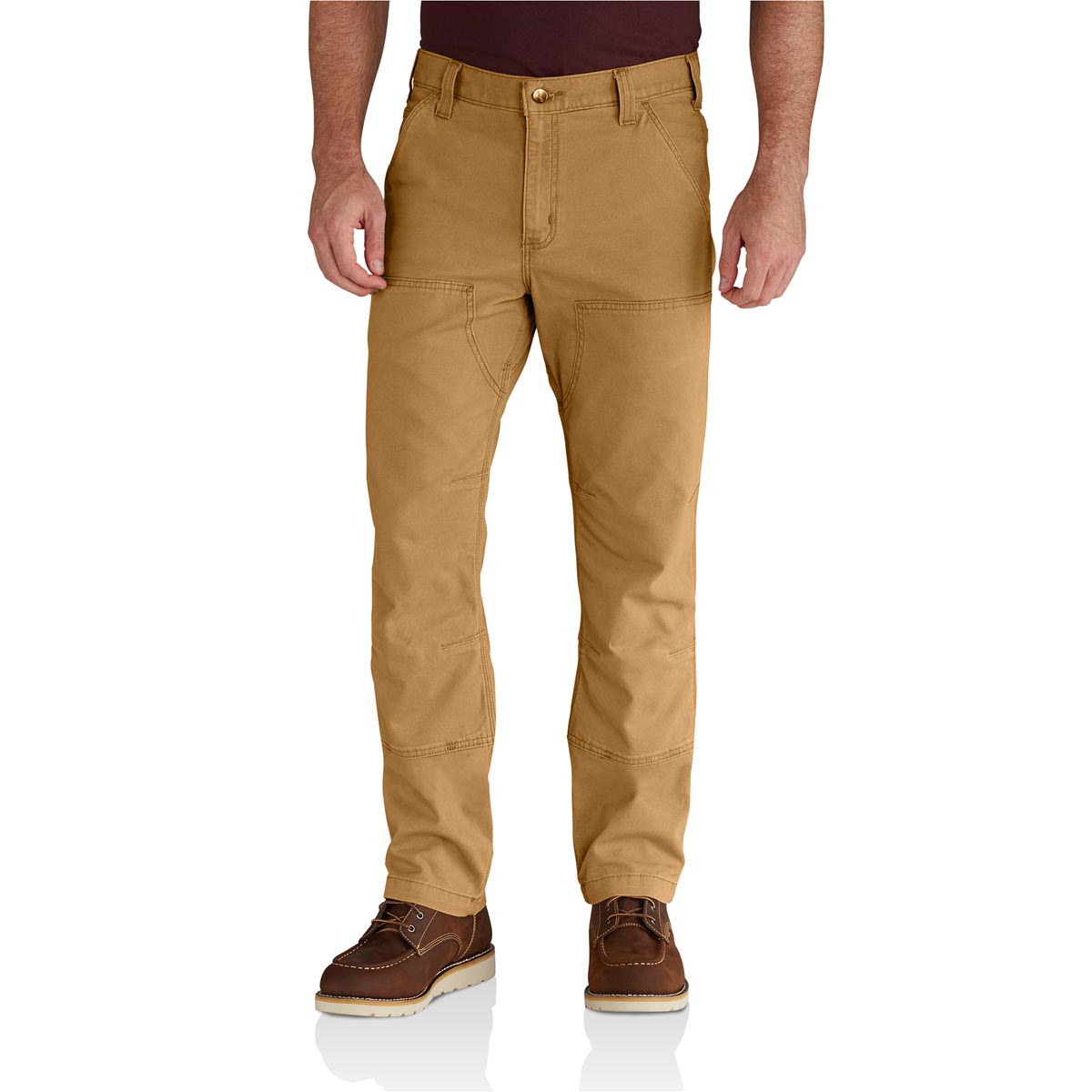 Men's Rugged Flex Relaxed Fit Canvas Double Front Utility Work Pant