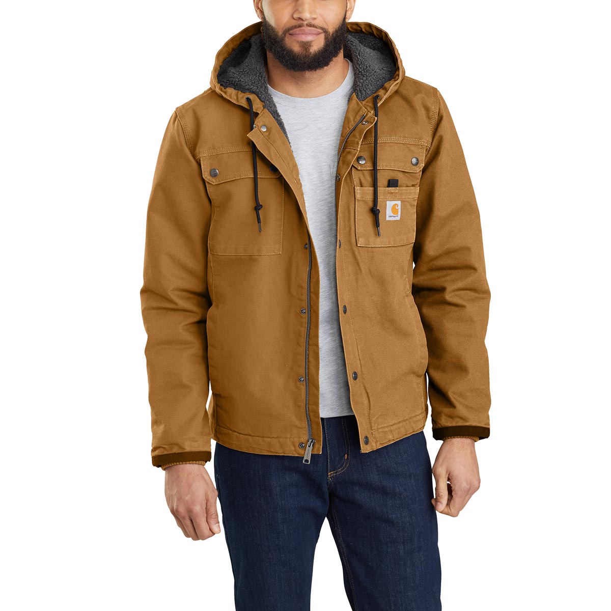 Carhartt' Men's Relaxed Fit Washed Duck Sherpa Lined Utility Jacket - –  Trav's Outfitter