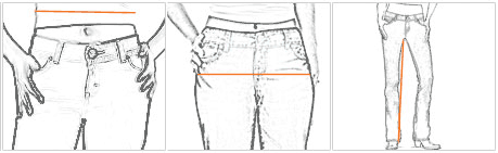 Wrangler Pants Measurement Guide
